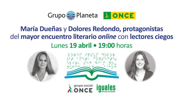 María Dueñas y Dolores Redondo protagonizan el mayor encuentro literario online con lectores ciegos - 1, Foto 1