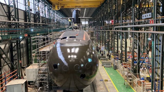 Su Majestad El Rey presidirá la ceremonia de puesta a flote del S-81, el primer submarino de la serie S-80, en Navantia Cartagena - 1, Foto 1