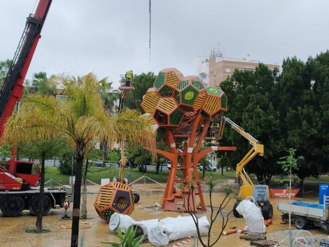 IU-Verdes Murcia reclama la suspensión de los trabajos de remodelación del Jardín del Malecón - 1, Foto 1