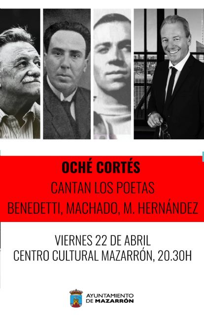 Mazarrón celebra el Día del Libro con un espectáculo de Oché Cortés, homenaje a Machado y Miguel Hernández, Foto 2