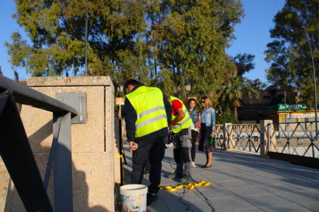 Refuerzan con perfiles metálicos las pilastras del Puente de la Torta de Lorca para incrementar su seguridad - 3, Foto 3