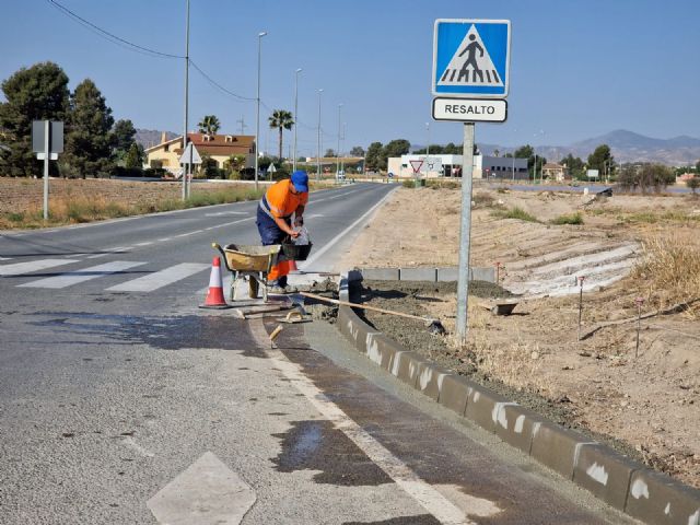 Avanzan los trabajos de mejora de la seguridad vial en la carretera D-16, de la pedanía de La Estación – El Esparragal - 2, Foto 2