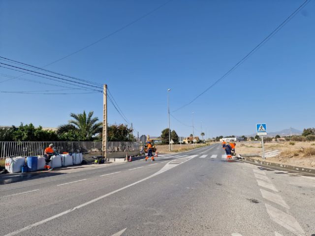 Avanzan los trabajos de mejora de la seguridad vial en la carretera D-16, de la pedanía de La Estación – El Esparragal - 3, Foto 3