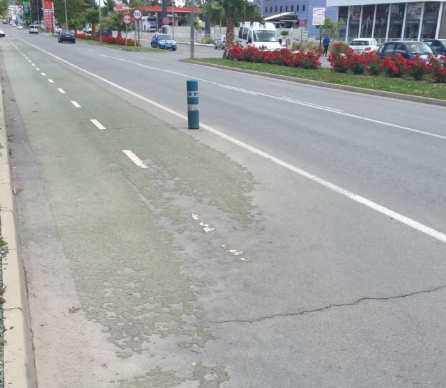 El PSOE reclama el arreglo urgente del carril-bici de la Carretera de Granada - 2, Foto 2
