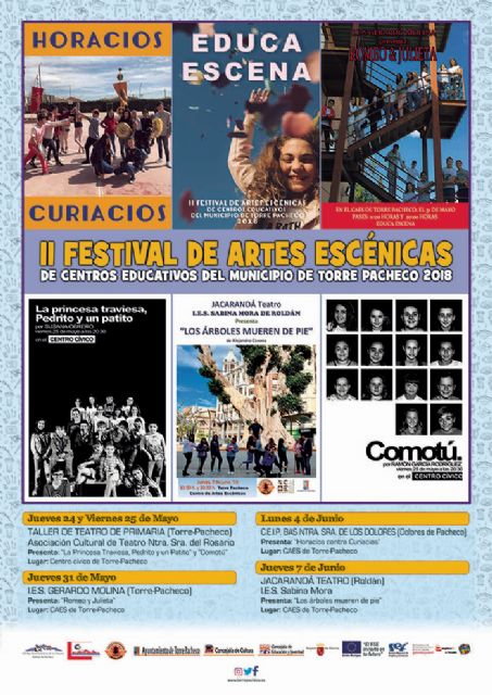 El II Festival de Artes Escénicas de Centros Educativos del Municipio de Torre Pacheco EducaEscena se celebra del 24 de mayo al 7 de junio - 3, Foto 3