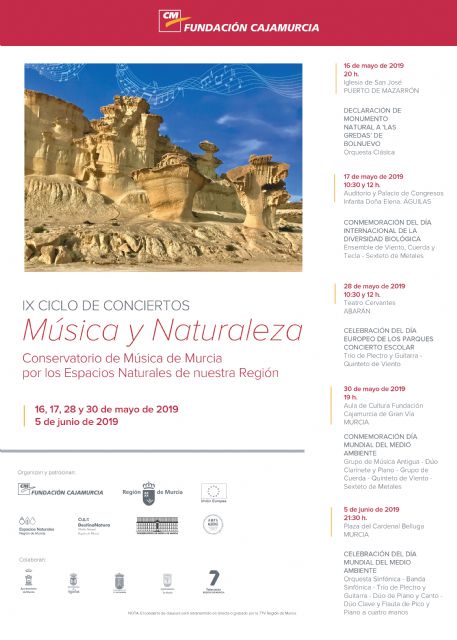 El ciclo ´Música y Naturaleza´ rinde homenaje este año a las Gredas de Bolnuevo por su declaración como Monumento Natural - 2, Foto 2