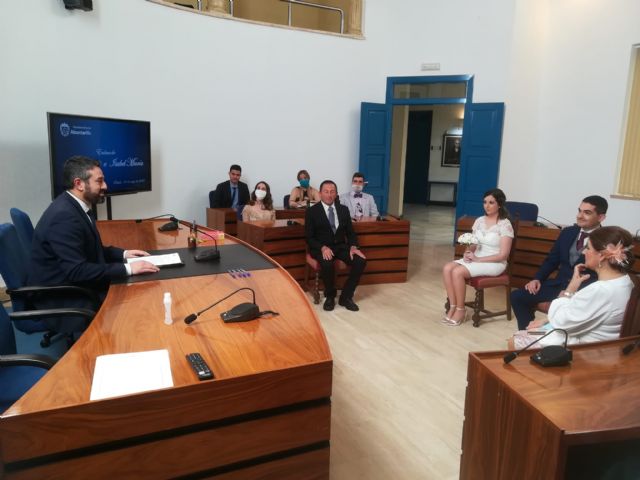 Alcantarilla celebra la primera boda civil desde que se decretó el estado de alarma - 3, Foto 3