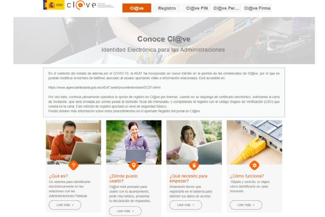 El Ayuntamiento de Cartagena implanta el sistema Cl@ve de identificación no presencial - 1, Foto 1