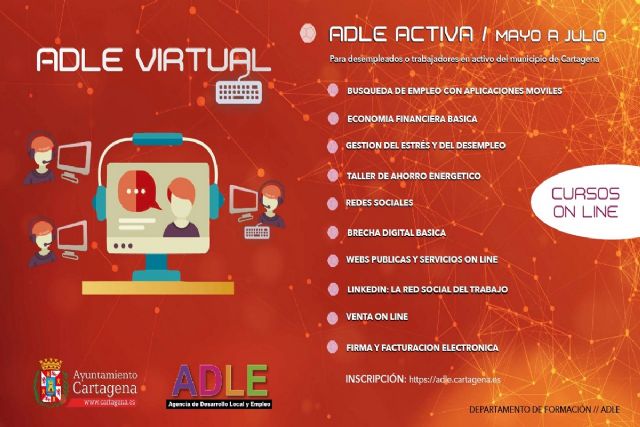 La ADLE oferta 11 cursos online para desempleados y comercio minorista - 1, Foto 1
