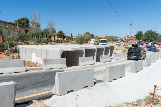 La colocación de cinco grandes túneles de hormigón evita inundaciones en la rambla de Canteras - 1, Foto 1