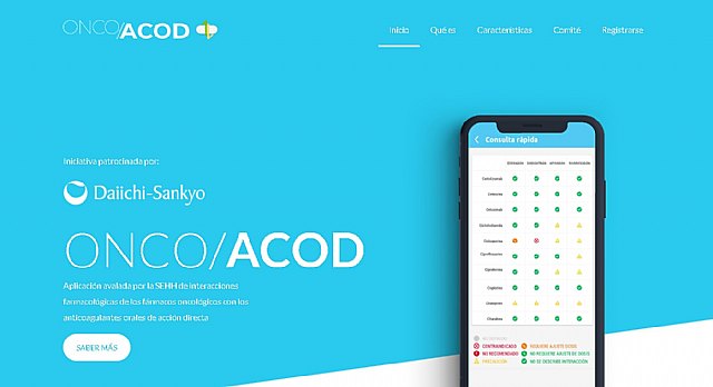 Lanzan la primera app de interacciones farmacológicas para pacientes oncológicos en tratamiento anticoagulante - 1, Foto 1