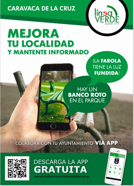 El Ayuntamiento de Caravaca implanta la 'Línea Verde' para que los vecinos envíen incidencias, reciban información sobre medioambiente y notificaciones en el móvil sobre servicios públicos - 1, Foto 1