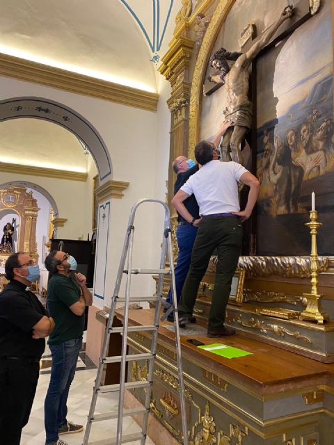 El Centro de Restauración regional evalúa la recuperación de parte del patrimonio artístico del templo de San Francisco Javier - 2, Foto 2