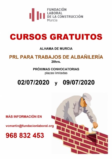 Cursos gratuitos de prevencin de riesgos laborales para trabajos de albañilera, Foto 1