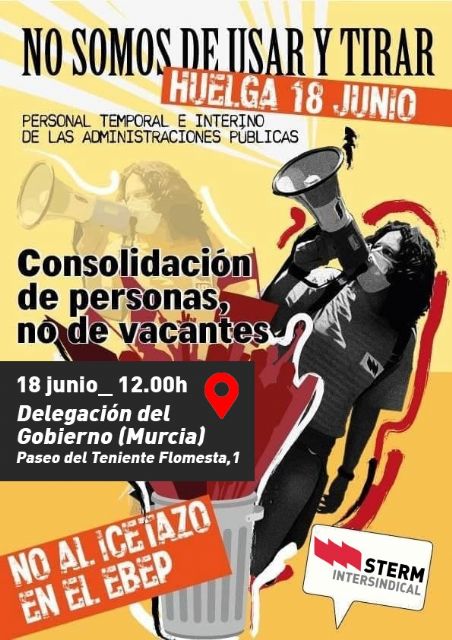 STERM convoca huelga este viernes 18 de junio por la consolidación del personal interino y en defensa de la escuela pública - 1, Foto 1