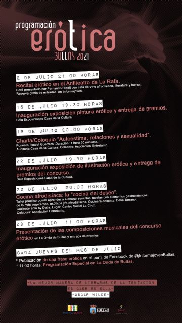 Vuelve a la agenda cultural la programación Erótica 2021 - 1, Foto 1