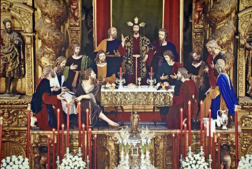 La Hermandad de la Sagrada Cena muestra los proyectos para su nuevo paso en Cajasol de Sevilla - 3, Foto 3