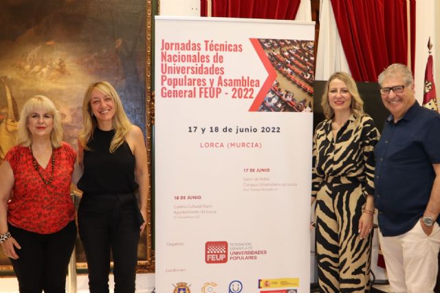Lorca será sede de las Jornadas Técnicas Nacionales de Universidades Populares y de la Asamblea General de la Federación Española de Universidades Populares 2022 - 1, Foto 1