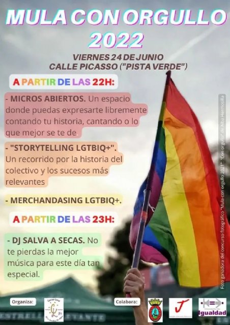 Mula contará con diversas actividades para dar visibilidad al colectivo LGTBI con motivo del Día del Orgullo 2022 - 1, Foto 1