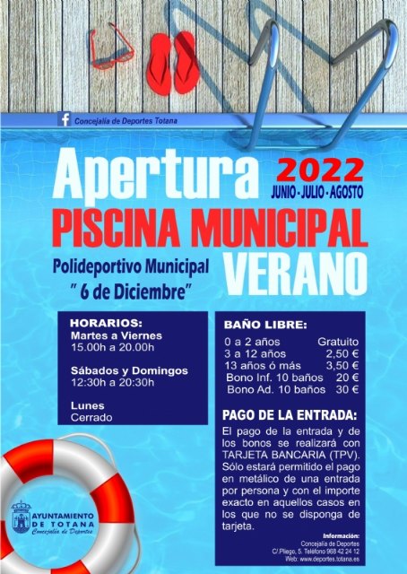 Este sábado 18 de junio abrirá la Piscina Municipal del Polideportivo 6 de Diciembre - 4, Foto 4