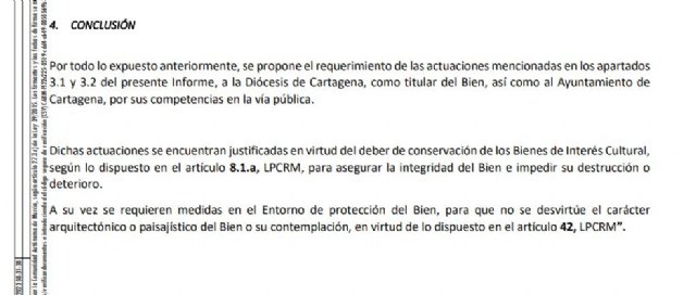 La Comunidad Autónoma exige a la Diócesis y al Ayuntamiento actuaciones urgentes en la Catedral - 1, Foto 1