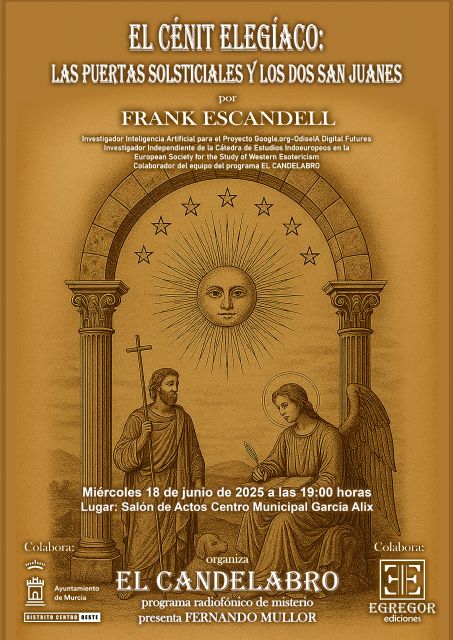 Murcia acoge una conferencia sobre simbolismo solsticial y los dos Juanes - 1, Foto 1