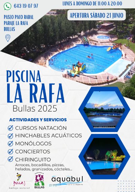 La Piscina Municipal de Verano de La Rafa abre sus puertas este sábado 21 de junio - 2, Foto 2