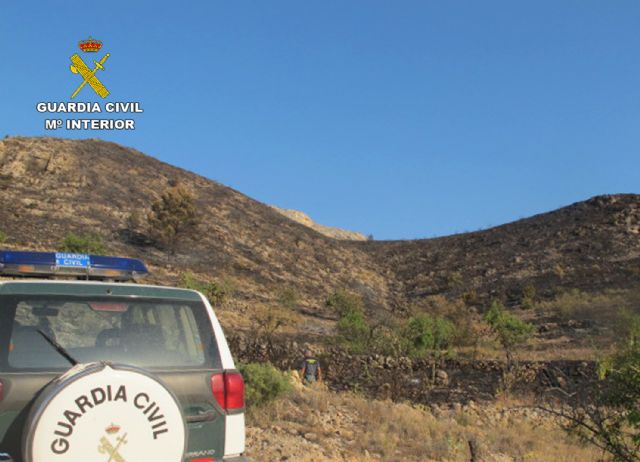 La Guardia Civil investiga a una persona por provocar un incendio en el Cerro del Oro de Jumilla - 2, Foto 2