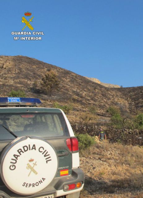 La Guardia Civil investiga a una persona por provocar un incendio en el Cerro del Oro de Jumilla - 4, Foto 4