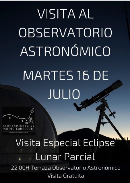 Lumbrerenses y visitantes podrán disfrutar hoy gratis del eclipse parcial de Luna desde el Observatorio Astronómico - 1, Foto 1