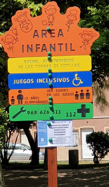 Las Torres de Cotillas cuenta ya con su segundo parque adaptado de juegos infantiles - 1, Foto 1