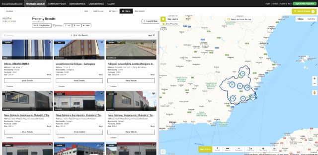 La Comunidad reúne en una web cerca de 1.500 espacios disponibles para nuevas inversiones empresariales en la Región - 1, Foto 1