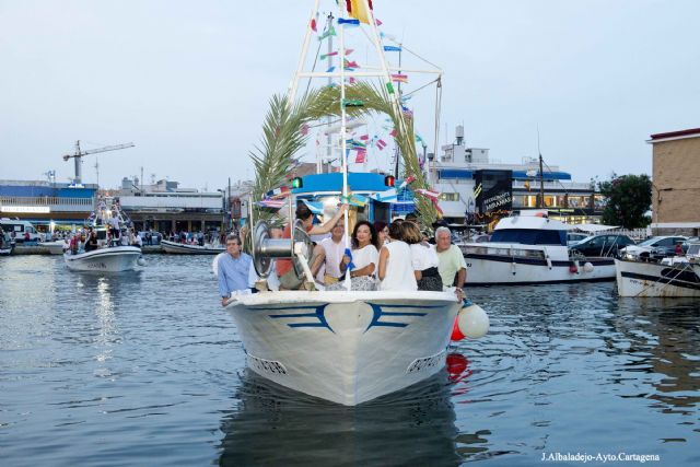 Cabo de Palos celebro su tradicional procesion marinera en honor a su patrona - 1, Foto 1