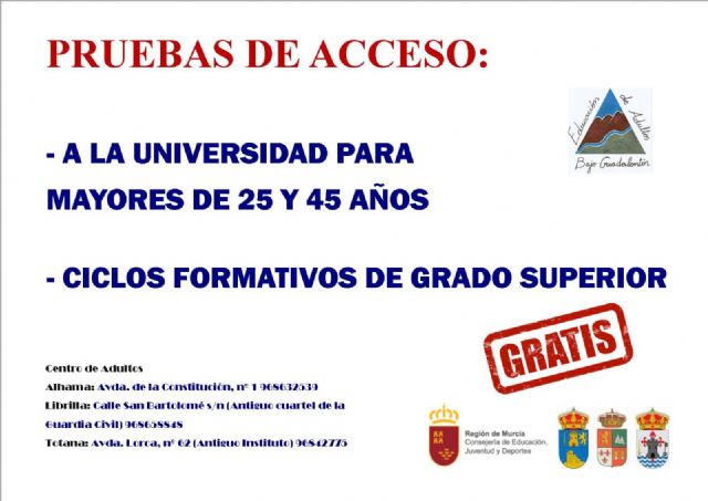 The enrollment period for the entire training offer in the Adult Education Center of Bajo Guadalentn continues for the 2019/2020 academic year, Foto 8