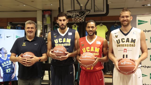 El UCAM Murcia CB presenta sus nuevas equipaciones en El Corte Inglés de Gran Vía - 1, Foto 1
