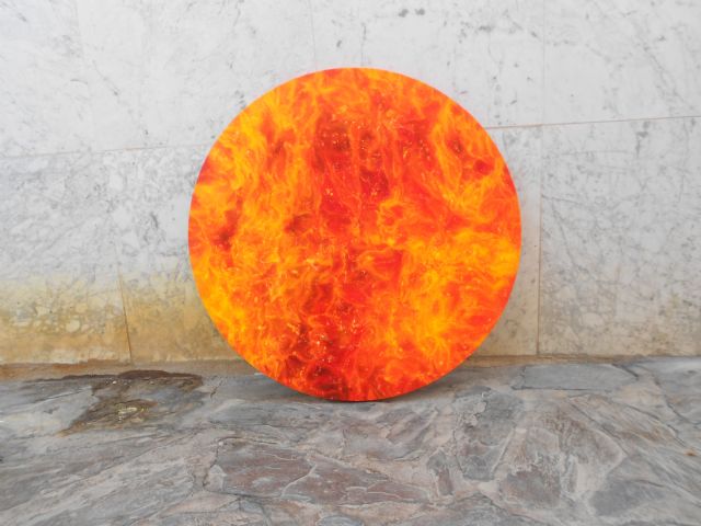 Torregar, con  Infernum XXIX, pintor invitado en la Exposición Nacional Presos de las Bellas Artes y Artesanía de la penitenciaría regional Murcia II - 1, Foto 1