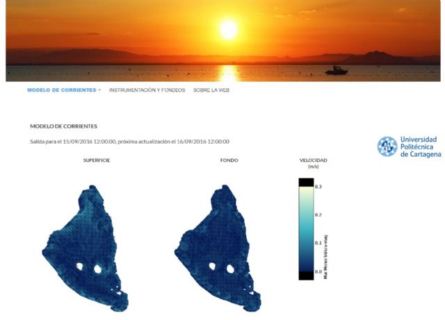 La UPCT crea una web para conocer a diario las corrientes que mueven organismos, vertidos y sedimentos en el Mar Menor - 1, Foto 1