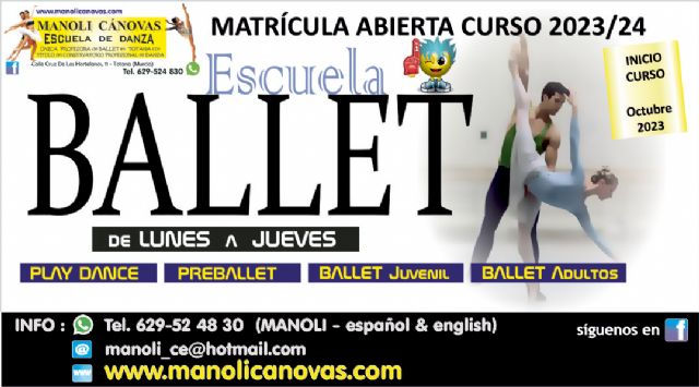 La Escuela de Danza Manoli Cánovas abre el plazo de matrícula para el curso 2023-2024 - 2, Foto 2