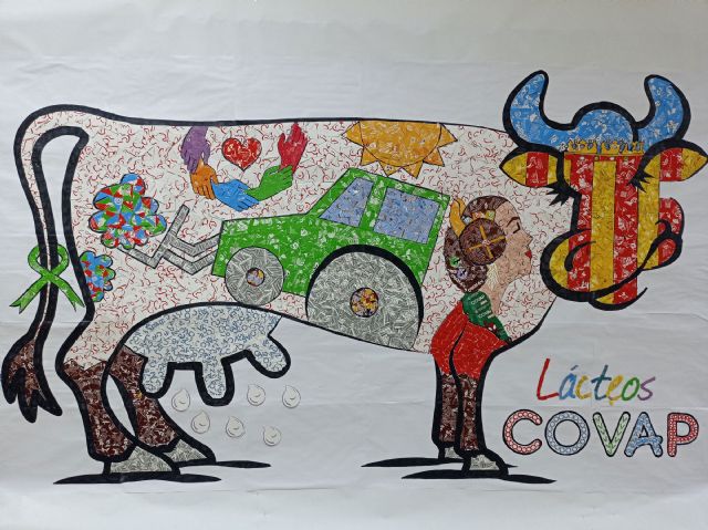 Un collage elaborado por escolares de Rute que rinde homenaje a Valencia, ganador de Diseña con COVAP, tu creatividad es la Leche - 1, Foto 1