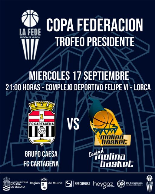 El Ciudad Molina Basket defiende el título de Copa Federación ante Caesa Seguros FC Cartagena - 1, Foto 1