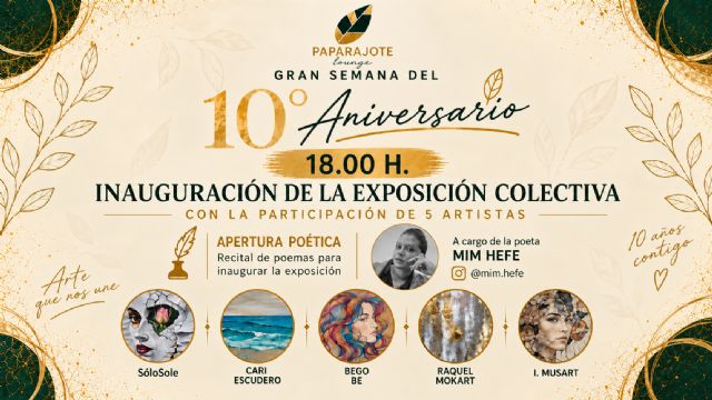 Paparajote Lounge inaugura ma�ana exposici�n colectiva con recital po�tico