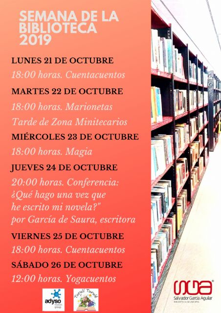 La Red Municipal de Bibliotecas de Molina de Segura celebra su Semana Cultural del 21 al 26 de octubre con motivo del Día Internacional de la Biblioteca - 2, Foto 2