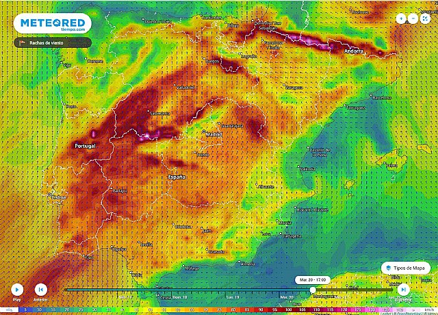 El viento será noticia con rachas moderadas o fuertes en gran parte de la Península., Foto 1