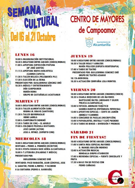 El Centro de Mayores de Campoamor celebra su semana cultural hasta el 21 de octubre - 4, Foto 4