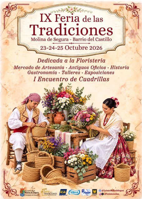 Molina de Segura celebra del 23 al 25 de octubre la IX Feria de las Tradiciones, una edición dedicada al sector de las floristerías y floricultores - 2, Foto 2