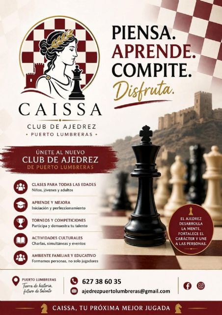 Puerto Lumbreras suma una nueva modalidad deportiva con la creación del Club de Ajedrez 'Caissa' - 2, Foto 2