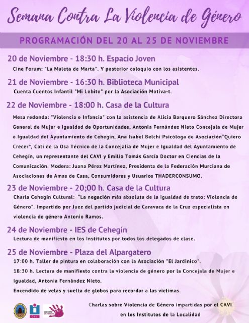 Organizados varios actos para conmemorar el Día internacional para la eliminación de la violencia contra la mujer 2017 - 1, Foto 1