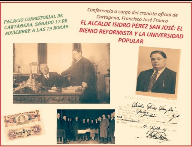 Conferencia de homenaje al alcalde Isidro Pérez San José en el Palacio Consistorial - 1, Foto 1