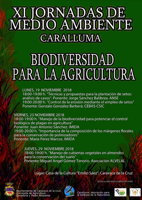 Caravaca celebra sus XI Jornadas de Medio Ambiente con la biodiversidad para la agricultura como temática central - 3, Foto 3