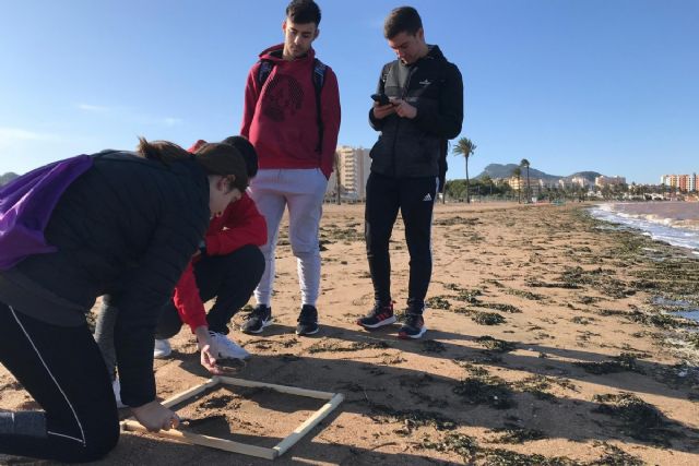 Estudiantes de Bachillerato limpian basura marina en el Mar Menor - 1, Foto 1